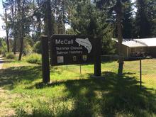 McCall Fish Hatchery sign medium shot August 2015