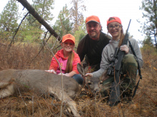 Alexandra Beus & family hunting in 2016