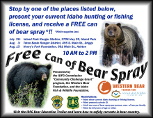 Bear Spray Event Flyer