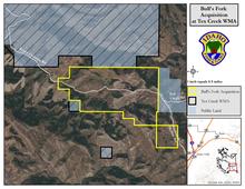 Tex Creek WMA Bull's Fork aquisistion map