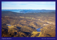 Aerial view of Clagstone Meadows in North Idaho.