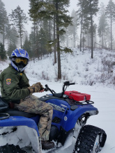 Idaho Conservation Officer winter patrol