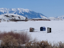 Ice Fishing Mackay Reservoir