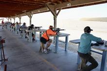Shooters at Blacks Creek Range near Boise