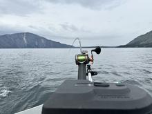 Fishing for rainbow trout on Lake Pend Oreille