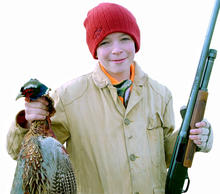 youth pheasant hunter