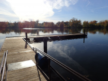 Caldwell Rotary Pond L-shaped dock