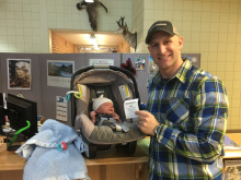 Proud father, Joe Romero, buys lifetime license for his one-month-old son