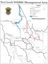 Tex Creek Winter Closure Map