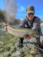 Daniel Whitesitt with a trophy Westslope cutthroat trout