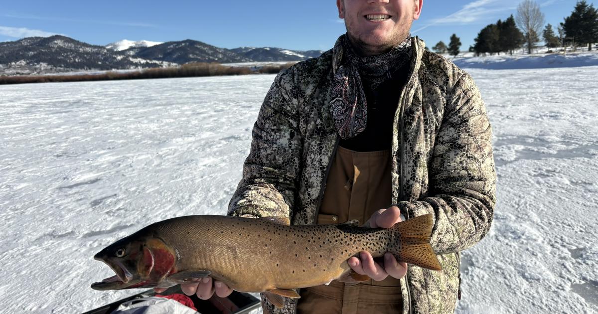 Henrys Lake angler hoists new state record trout out of ice