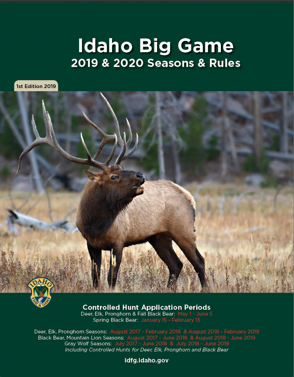 2019-2020 Idaho Big Game Seasons And Rules Available ONLINE | Idaho ...