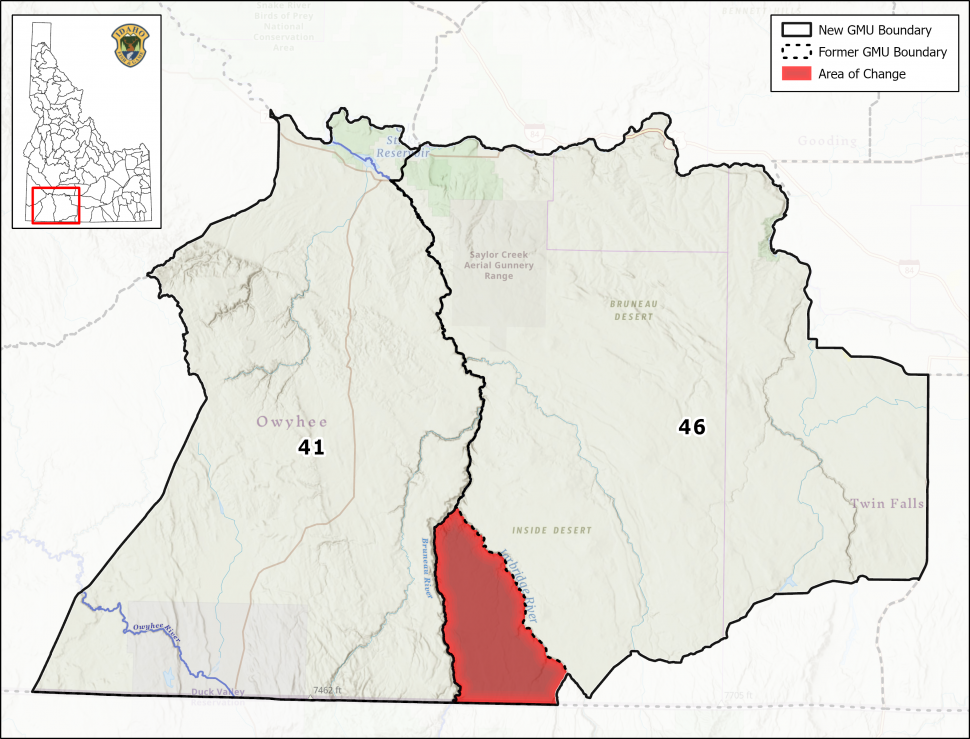 2022 Idaho Game Management Unit (GMU) Changes Idaho Fish and Game